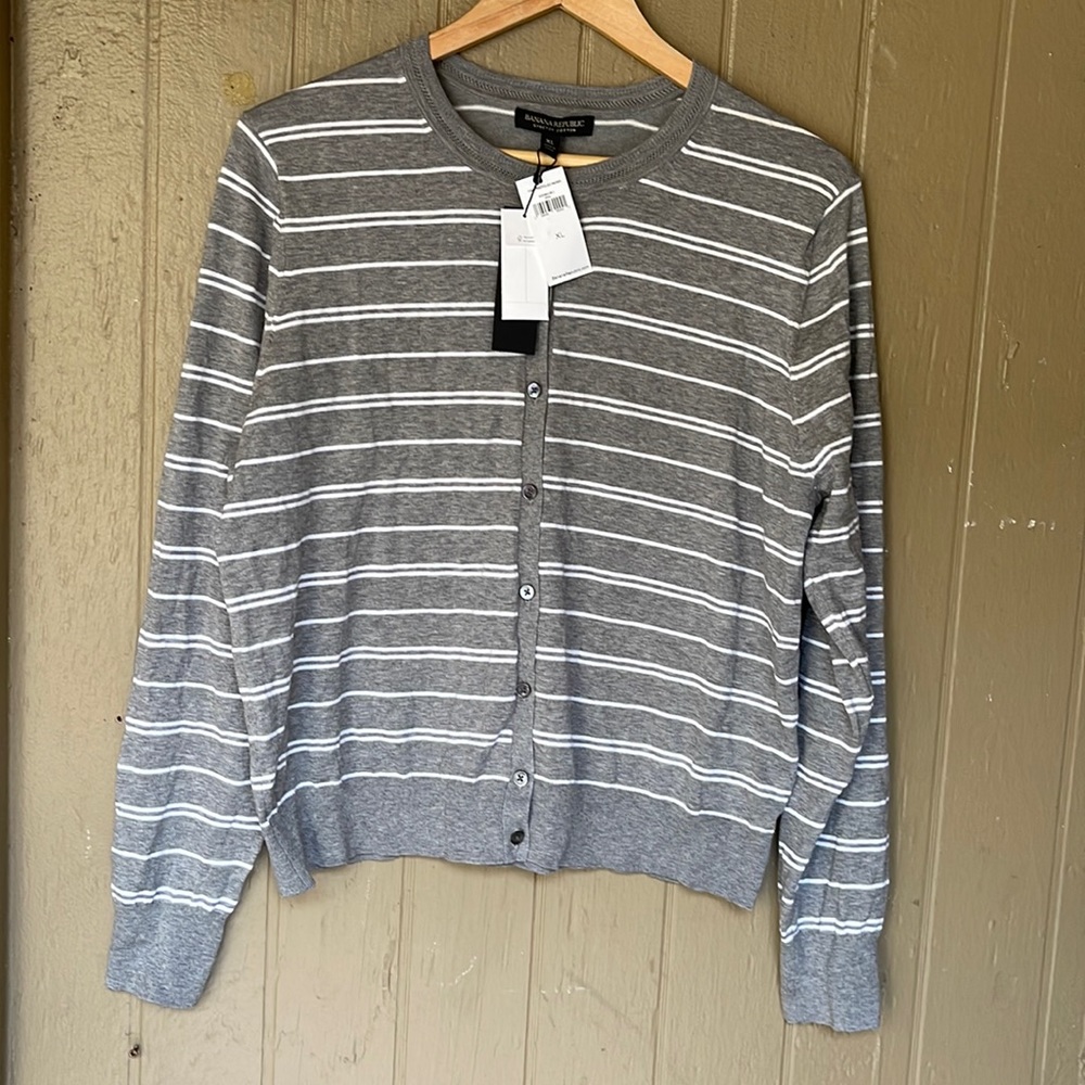 Banana Republic striped cardigan